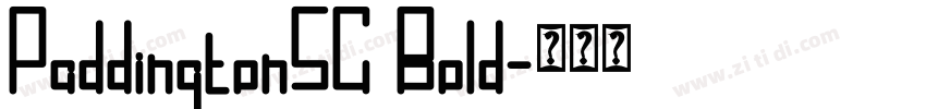 PaddingtonSC Bold字体转换